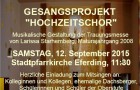 Chor-Projekt Hochzeit