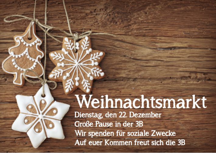Weihnachtsmarkt in der 3B 1