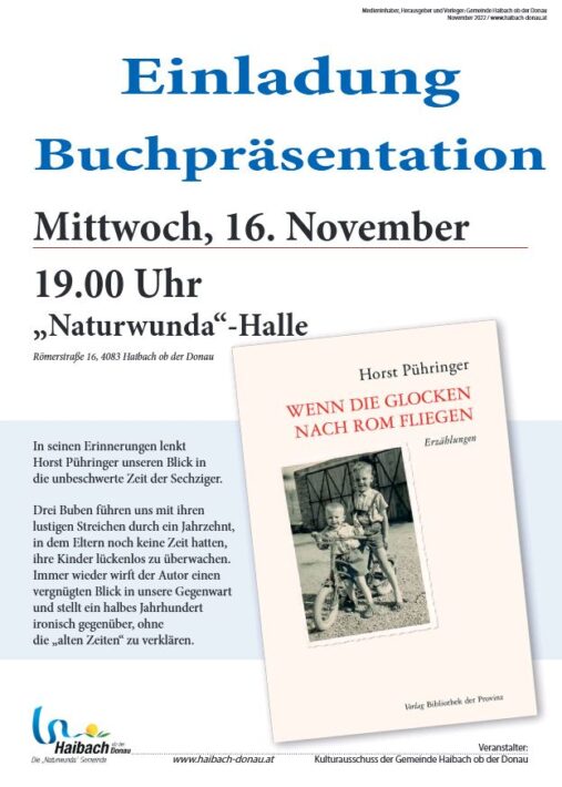 Horst Pühringer, Buchpräsentation
